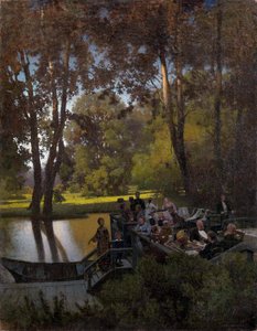 Luncheon in the Park by Pyotr Alexandrovich Sukhodolsky