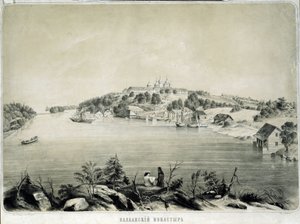 The Valaam Monastery on Valaam Island in Lake Lagoda