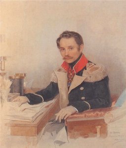 Portrait of Leonty Vasilievich Dubelt, Chief of Staff of the Corps of Gendarmes by Pyotr Fyodorovich Sokolov