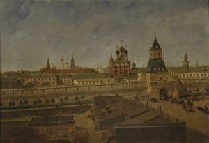 The Ilyinsky Gates in Moscow by Pyotr Ivanovich Moiseyev