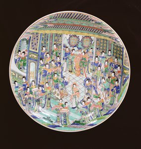 Large Famille Verte Charger, Kangxi Period (1662-1722)