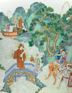 Detail (Imperial Famille Rose Vases) by Qing Dynasty   Jiaqing Period Chinese School