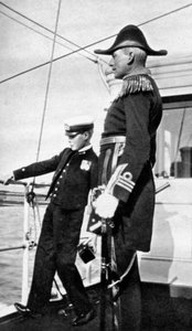 Prince Edward 1894-1972, the future King Edward VIII, with Sir Charles Cust