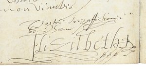 Signature on a Letter from Elizabeth I of England to Henri IV of France by Queen Elizabeth I of England and