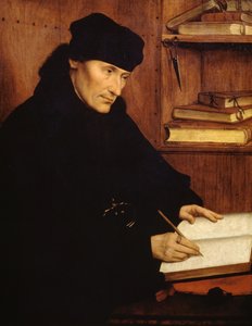 Portrait of Erasmus of Rotterdam, Dutch theologian and humanist