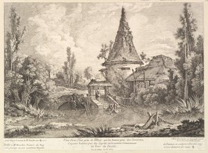 View of Tower near Blois, mid 18th century by Quentin Pierre Chedel