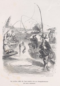 The rippling water seems to be mocking our misfortune, from the Little Miseries of Human Life by Quichon