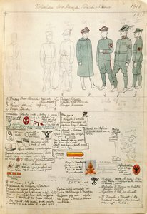 Albanian, Czechoslovakian and Polish volunteer uniforms of Kingdom of Italy, Color plate