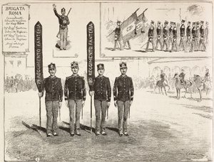 Inspection of the Brigade Roma from the Italian Army by Quinto Cenni
