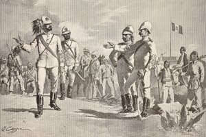 Italian and Local Soldiers, in Uniforms of the Italian Army in Africa, Massawa, Eritrea