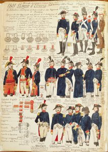 Military uniforms of the Kingdom of Etruria from 1801 by Quinto Cenni