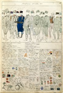 Uniform Variations of Kingdom of Italy, Color Plate by Quinto Cenni by Quinto Cenni