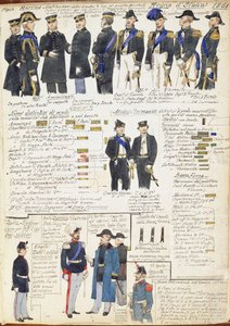 Uniforms and Badges of Navy and Various Forces of Kingdom of Italy by Quinto Cenni