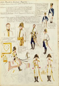 Uniforms of Duchy of Modena by Quinto Cenni