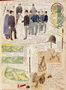 Uniforms of Forestry Administration of Kingdom of Italy by Quinto Cenni