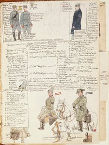 Uniforms of Kingdom of Italy, color plate by Quinto Cenni by Quinto Cenni