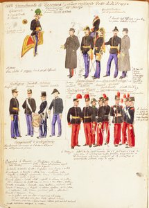 Uniforms of Royal Troops of Grand Duchy of Tuscany by Quinto Cenni