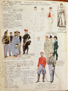 Uniforms of Southern Italy army of provisional government by Quinto Cenni