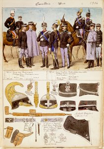 Uniforms of Cavalry Officers of Kingdom of Italy by Quinto Cenni