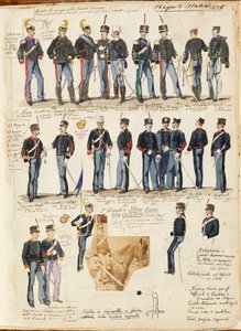 Various Uniforms of Kingdom of Italy by Quinto Cenni