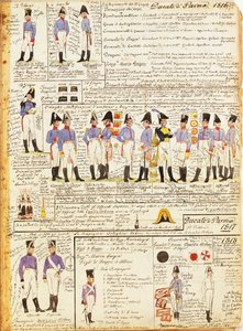 Various uniforms of the Duchy of Parma by Quinto Cenni