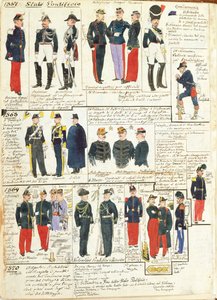 Various Uniforms of the Papal States by Quinto Cenni