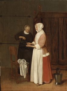 A Woman Washing her Hands, 1662