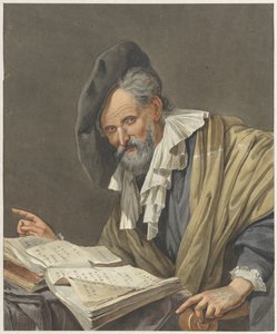 Man with Beret and a Book