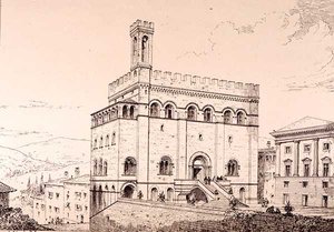 Palazzo del Comune, Gubbio, Italy, from 