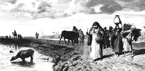 A Chaussee in the Delta, at the time of the flood
