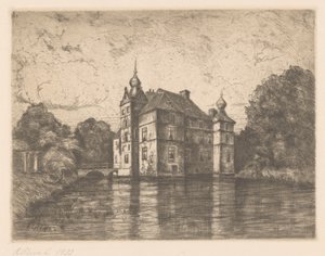 Castle De Cannenburgh by R. Cleve (signed by artist)