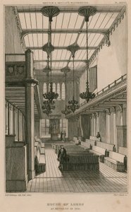 House of Lords, Westminster, London, as Fitted Up in 1835 by R. W. Billings