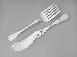 Fish Fork and Knife, c. 1835-1845 by R. and W. Wilson