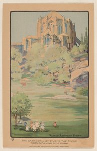 The Cathedral of St. John the Divine from Morningside Park by Rachael Robinson Elmer