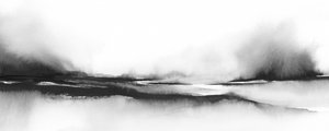 Calm Misty Landscape by Rachel Elise