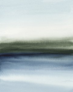 Misty Blue Green Horizon