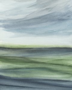 Misty Horizon Landscape by Rachel Elise