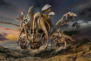 Floating Alien Creature by Radoslav Penchev