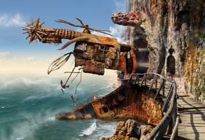 Rusted Flying Machine Cliff by Radoslav Penchev