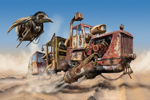 Steampunk Desert Flight by Radoslav Penchev