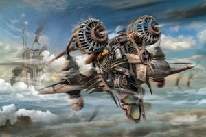 Steampunk Flying Machine by Radoslav Penchev