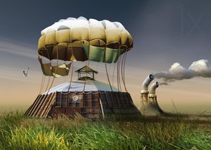 Whimsical Parachute Home by Radoslav Penchev