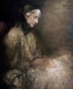 Portrait of Cosima Wagner (1838 - 1930), Daughter of Franz Liszt, Wife of Richard Wagner