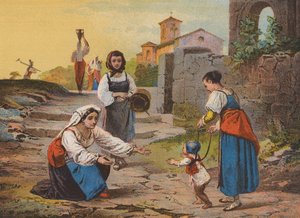 Return from the Fields by Raffaele (after) Casnedi