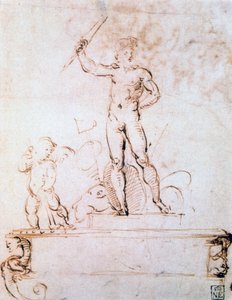 Outline composition for a decoration of a festival