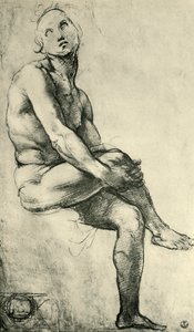 Seated Male Nude