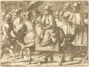 Margaret of Austria on Horseback