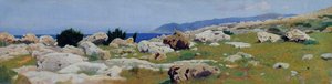 Castiglioncello from Punta del Bocca by Raffaello Sernesi