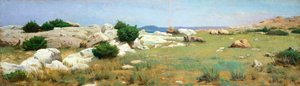 Cliff at Castiglioncello by Raffaello Sernesi