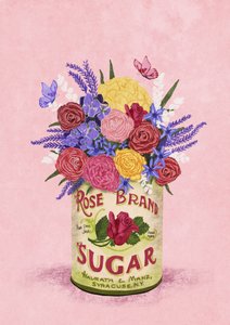 Flowers in a Vintage Can